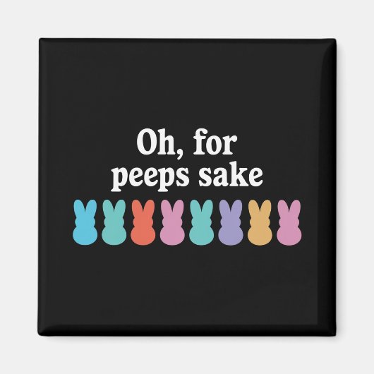 Happy Easter Bunny Christelijk Religieus Carnaval Magneet (Voorkant)