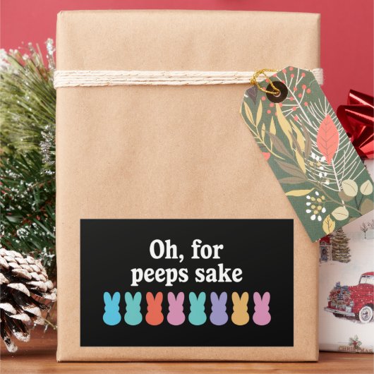 Happy Easter Bunny Christelijk Religieus Carnaval Rechthoekige Sticker (Feestdagen)