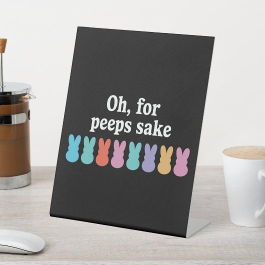 Happy Easter Bunny Christelijk Religieus Carnaval Reclamebord Met Voetstuk (Insitu)