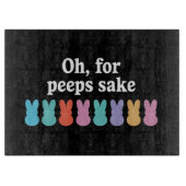 Happy Easter Bunny Christelijk Religieus Carnaval Snijplank (Voorkant)