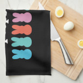 Happy Easter Bunny Christelijk Religieus Carnaval Theedoek (Quarter Fold)