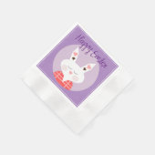 Happy Easter Bunny Coined Cocktail Papier servet (Hoek)