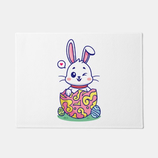 Happy Easter Bunny collectie 2 Deurmat (Voorkant)