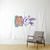 Happy Easter Bunny collectie 2 Wandkleed (In Situ (horizontaal))