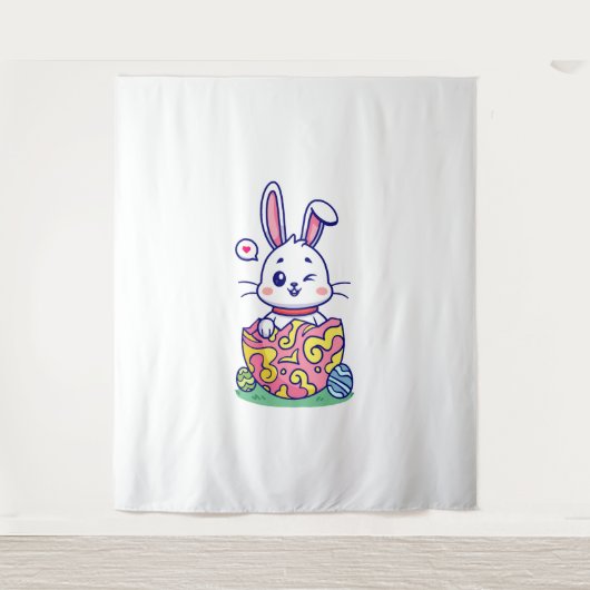 Happy Easter Bunny collectie 2 Wandkleed (Voorkant)