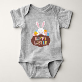 Happy Easter Bunny Colorful Eggs Romper