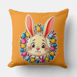 Happy Easter Bunny – Colorful Spring Art almofada Kussen