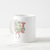 Happy Easter Bunny Coquette Bow Koffiemok (Voorkant links)