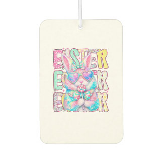 Happy Easter Bunny Coquette Bow Preppy Easter Day  Luchtverfrisser