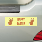 Happy Easter Bunny Custom Bumpersticker (Op auto)