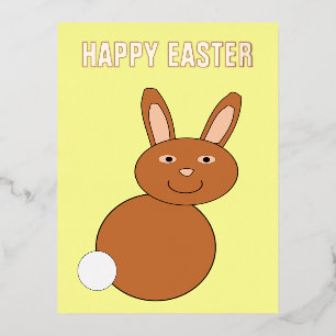Happy Easter Bunny Custom Folie Feestdagen Briefkaart