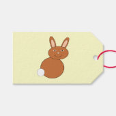 Happy Easter Bunny Custom Gift Labels Cadeaulabel (Voorkant (Horizontaal))