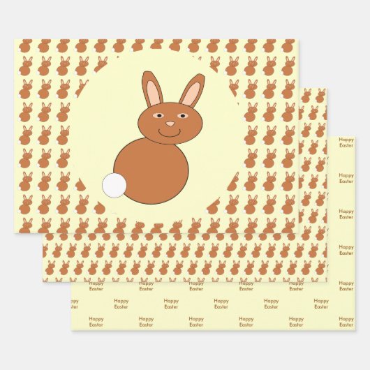 Happy Easter Bunny Custom Inpakpapier Vel (Set)
