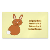 Happy Easter Bunny Custom Visitekaartje Magneet (Voorkant)