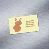 Happy Easter Bunny Custom Visitekaartje Magneet (Voorbeeld)