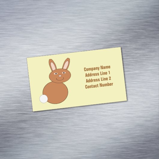 Happy Easter Bunny Custom Visitekaartje Magneet (Voorbeeld)