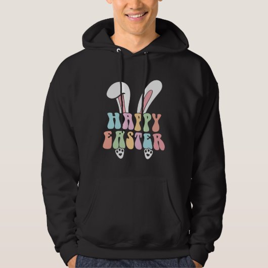 Happy Easter Bunny  Cute Easter for Boys Girls  1 Hoodie (Voorkant)