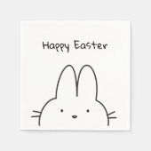 Happy Easter Bunny Cute Servet (Voorkant)