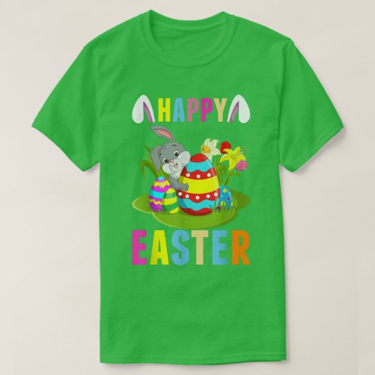 Happy Easter Bunny Cute T-shirt (Design voorkant)