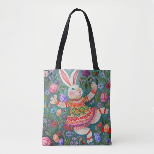 Happy Easter Bunny Dance Tas (Voorkant)