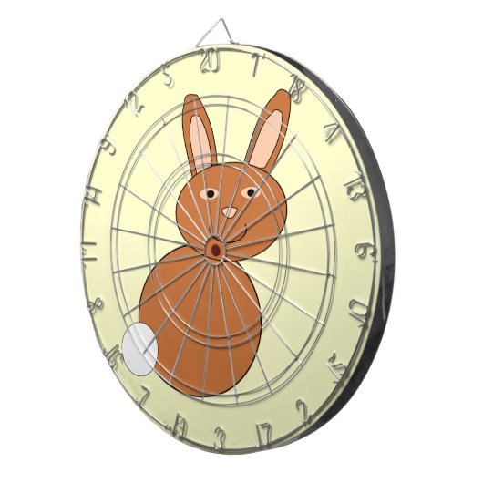 Happy Easter Bunny Dart Board Dartbord (Voorkant Rechts)