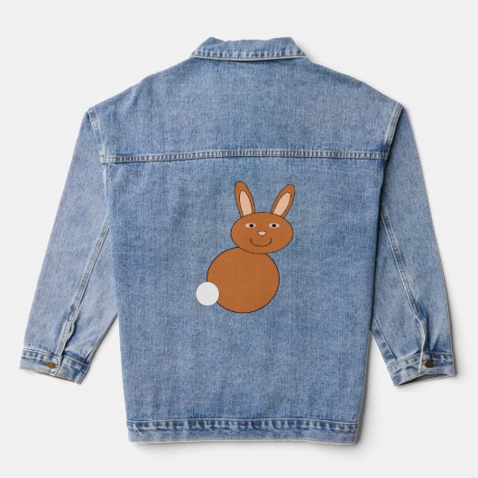 Happy Easter Bunny Denim Jacket (Achterkant)