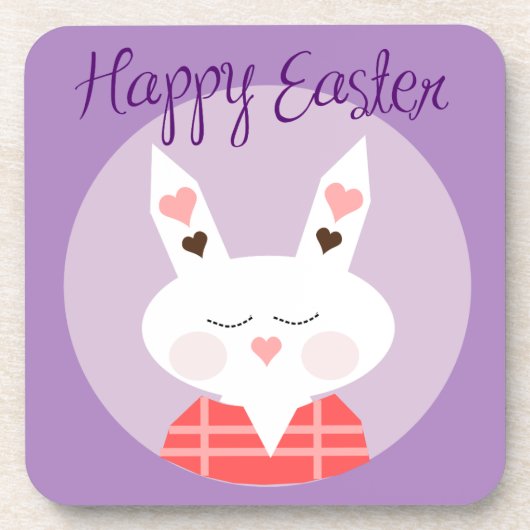 Happy Easter Bunny Drink Onderzetter (Voorkant)