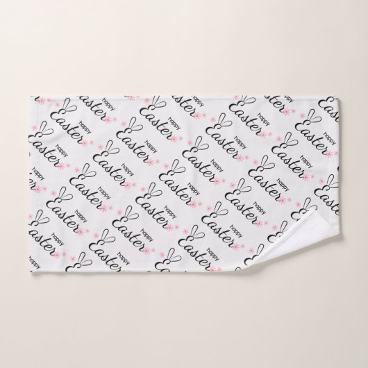 Happy Easter Bunny Ears Bad Handdoek (Handdoek)