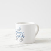 Happy Easter Bunny Ears en Bunny Feet Espresso Kop (Voorkant rechts)