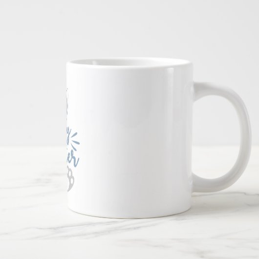 Happy Easter Bunny Ears en Bunny Feet Grote Koffiekop (Rechts)