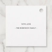 Happy Easter Bunny Ears & Feet Bedankjes Labels (Achterkant)