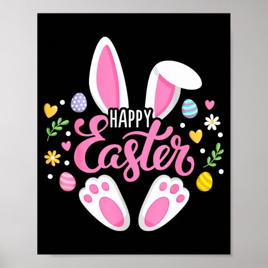 Happy easter bunny easter egg hunt squad easterHap Poster (Voorkant)