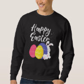 Happy Easter Bunny Egg Basket Trui (Voorkant)