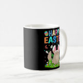 Happy Easter Bunny Egg Funny Chinchilla Easter Sun Koffiemok (Voorkant rechts)