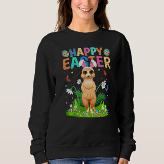Happy Easter Bunny Egg Funny Meerkat Paaszondag Trui