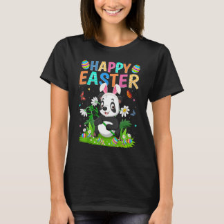 Happy Easter Bunny Egg Funny Panda Paaszondag T-shirt
