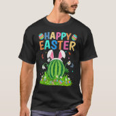 Happy Easter Bunny Egg Funny Watermelon Easter Sun T-shirt (Voorkant)