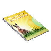 HAPPY EASTER - Bunny & Eggs Notitieboek (Rechterzijde)