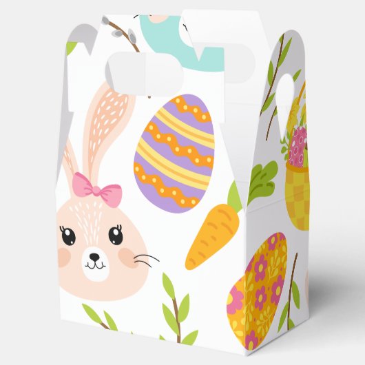 Happy Easter Bunny Eggs, Spring Pattern Gift Bedankdoosjes (Geopend)