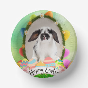 Happy Easter bunny, eierontwerp Papieren Kommen