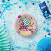 Happy Easter bunny, eierontwerp Papieren Kommen (Feest)