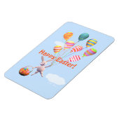 Happy Easter Bunny en Balloons Magneet (Linkerzijde)