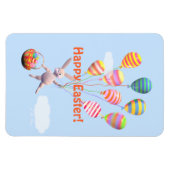 Happy Easter Bunny en Balloons Magneet (Horizontaal)