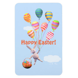 Happy Easter Bunny en Balloons Magneet