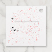 Happy Easter Bunny en Daffodils Bedankjes Labels (Achterkant)