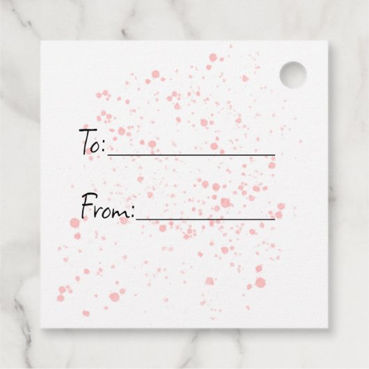 Happy Easter Bunny en Daffodils Bedankjes Labels (Achterkant)