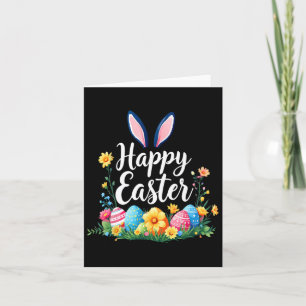 Happy Easter Bunny en Egg Hunt Schattige Konijn Kaart