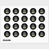 Happy Easter Bunny en Egg Hunt Schattige Konijn Ronde Sticker (Vel)