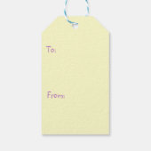 Happy Easter Bunny en Eggs Cadeaulabel (Achterkant)