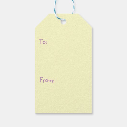 Happy Easter Bunny en Eggs Cadeaulabel (Achterkant)